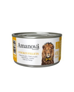 Amanova Cat Adult - Chicken Fillets Grain Free - Huhn - Bouillon