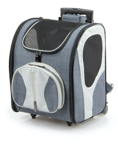 swisspet Hunde- + Katzentrolley-Rucksack "Chester" 34.5x31.5x45 cm