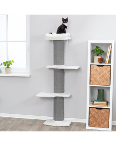 Trixie Kratzbaum Acadia mit Wandbefestigung, 160cm, grau