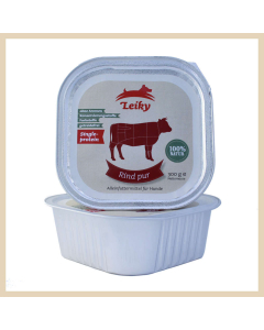 Leiky Hunde-Nassfutter Rind pur 300g