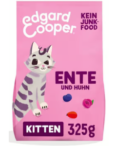 Edgard & Cooper Feline KITTEN Ente + Huhn mit Blaubeeren - 325g - petcenter.ch