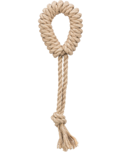 Spieltau mit Ring, Hanf/Baumwolle
