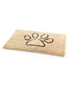 swisspet Teppichunterlage Chenille, beige mit brauner Pfote
