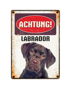 Warnschild "Achtung Labrador", 21x15cm
