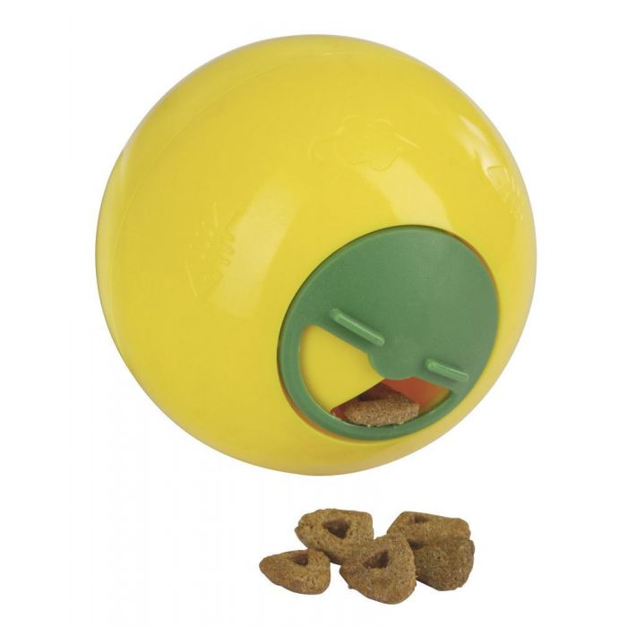 Kerbl Snackball für Katzen und Hühner, gelb - ø 7.5 cm
