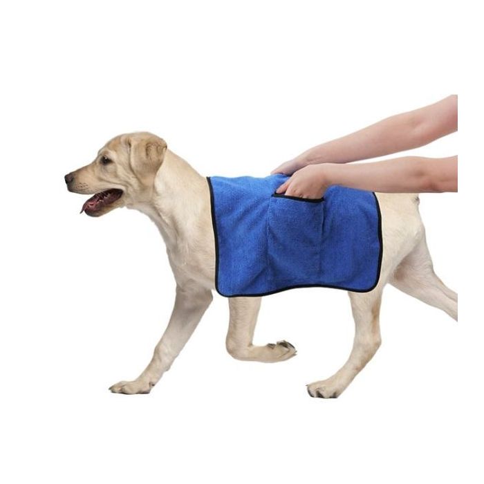 Pawise Badetuch für Hunde, blau