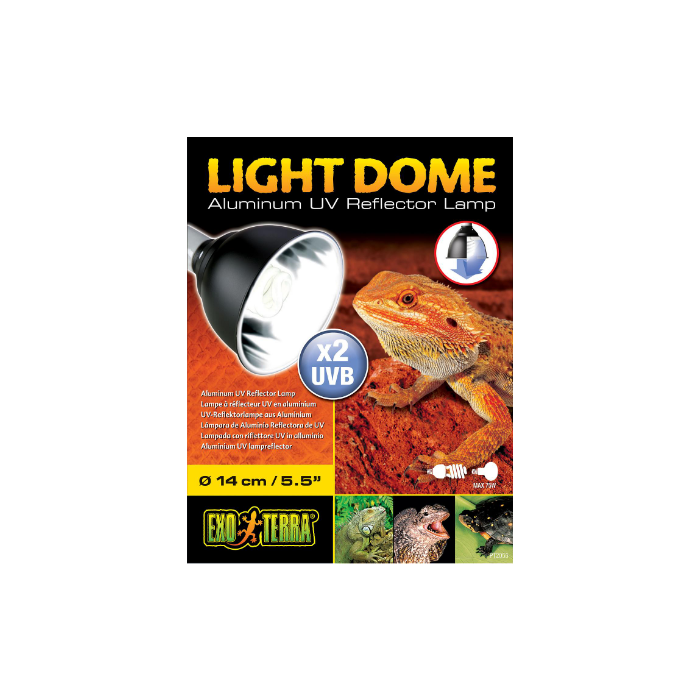 DE Exo Terra Light Dome - Reflektorlampe aus Aluminium