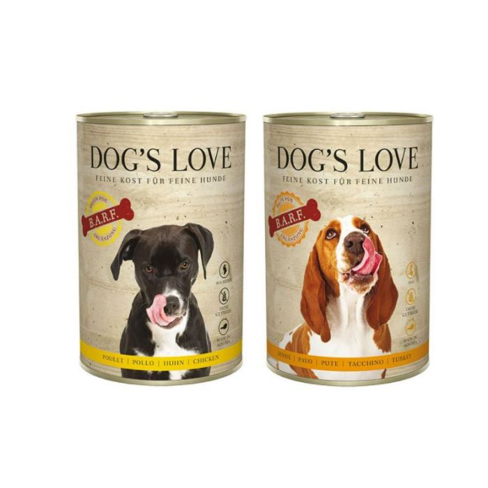 DE Dog‘s Love B.A.R.F. - 6 x 400g | Hunde-Nassfutter