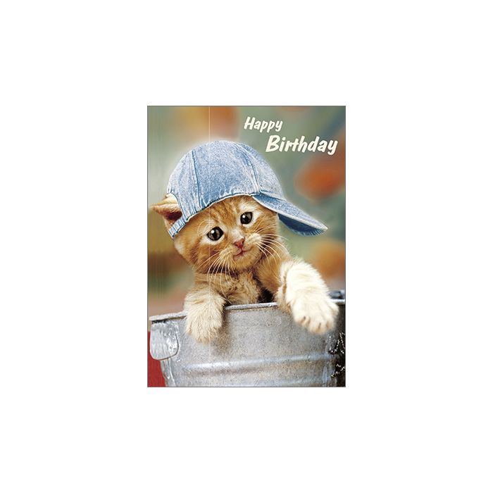 HR Umschlagkarte hoch Geburtstag "Happy" 12 x 17cm