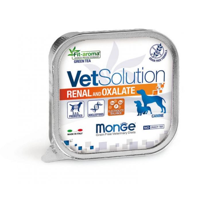 DE Monge Vet Solution Renal + Oxalate Canine, 24 x 150g | Nassfutter
