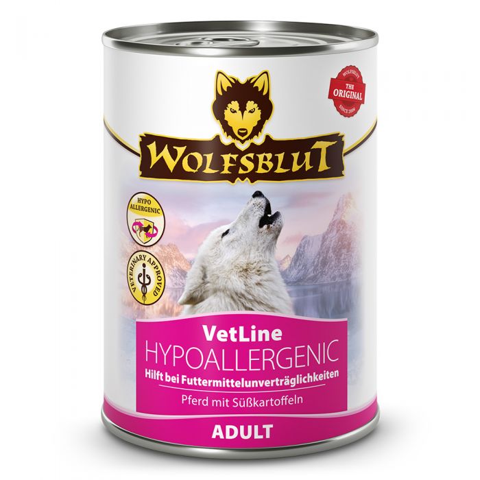PV WOLFSBLUT VetLine Nassfutter HYPOALLERGENIC - 6x395g
