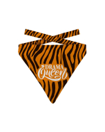 Bandana für Katzen "Drama Queen", schwarz-orange