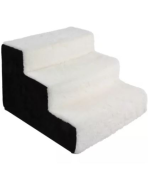 Pawise Hundetreppe "Doggy Step" schwarz-weiss - 35x45x30cm