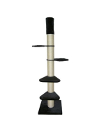 JS Kratzbaum Robusta, schwarz/natur - 242.5-268cm | Für Katzen
