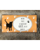 BO Blechschild "Nicht nur Katze" orange 40 x 20 cm