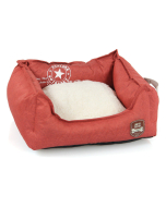 swisspet Hunde- & Katzenbett Denim, rot