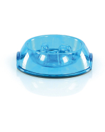 swisspet Mini Anti-Schling Hundenapf, transparent, blau